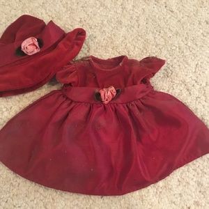 American girl doll dress and hat